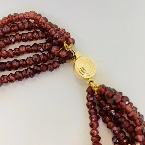 Natural Ruby Bracelet with 14k yellow gold  clasp - Picture 2 of 3